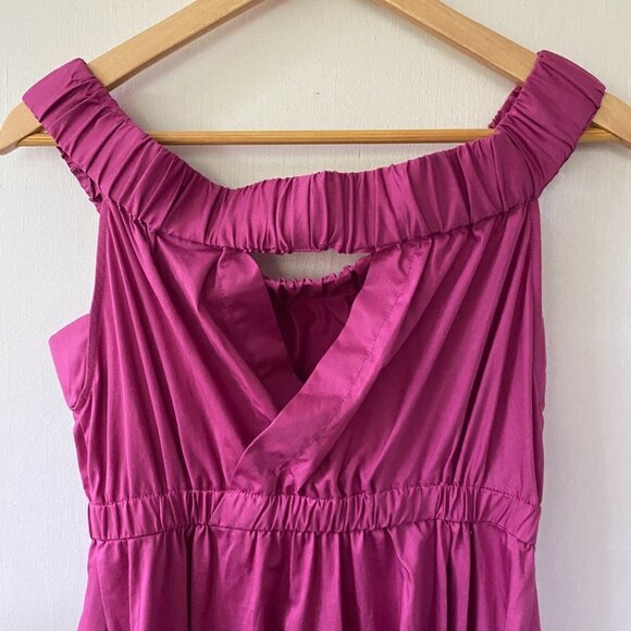 Anthropologie Maeve Mona Dress Women's Small NWT Off the Shoulder Pink Pockets - Picture 10 of 12